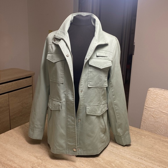 Sam Edelman Jackets & Blazers - NWOT Sam Edelman Aqua color light weight jacket, see measurements in photos.